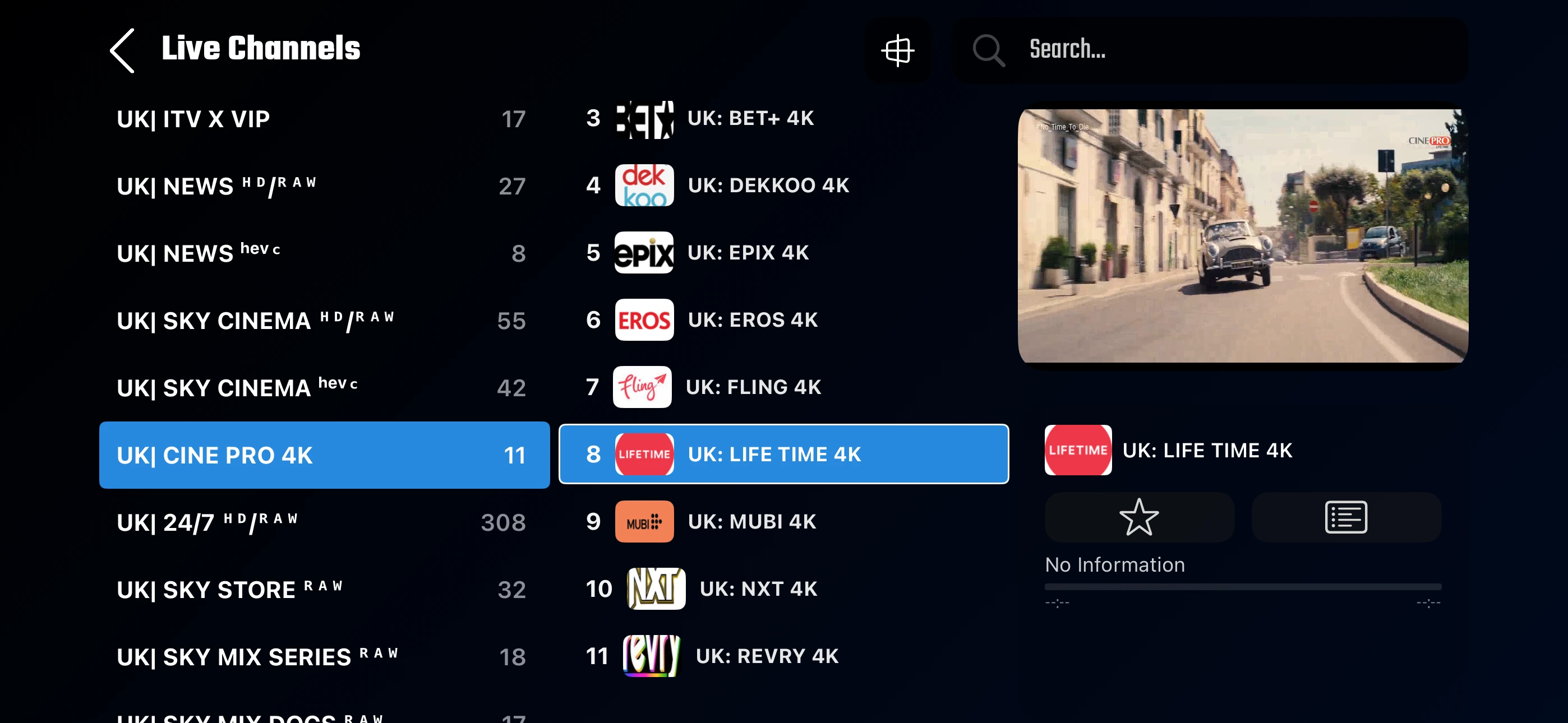 IPTV TV providers live television